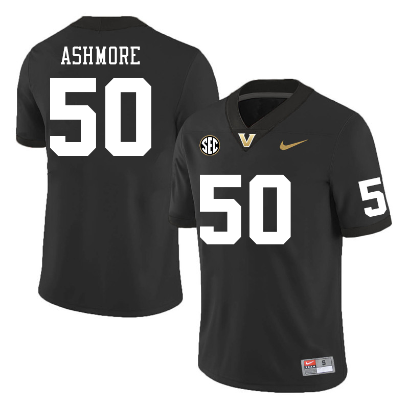 Vanderbilt Commodores #50 Bradley Ashmore College Football Jerseys Sale Stitched-Black